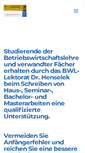 Mobile Screenshot of bwl-lektor.de